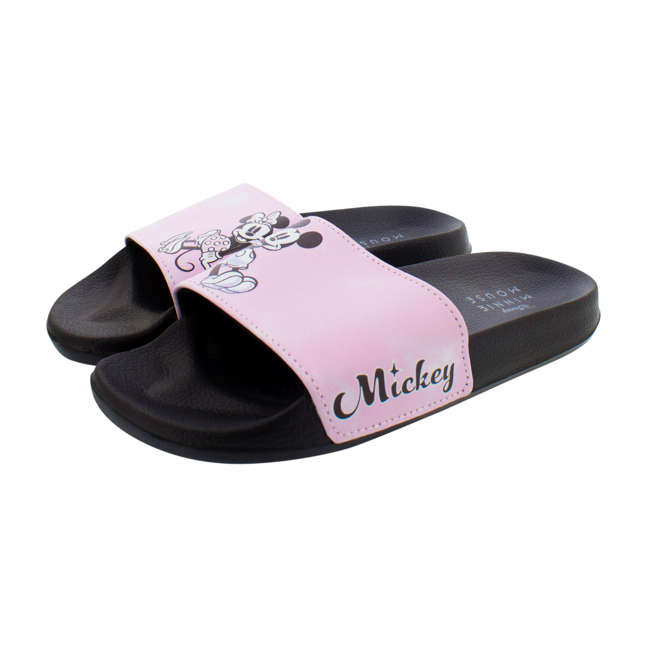 Minnie and Mickey Hanging Out Women's Flip Flop Slide Sandals